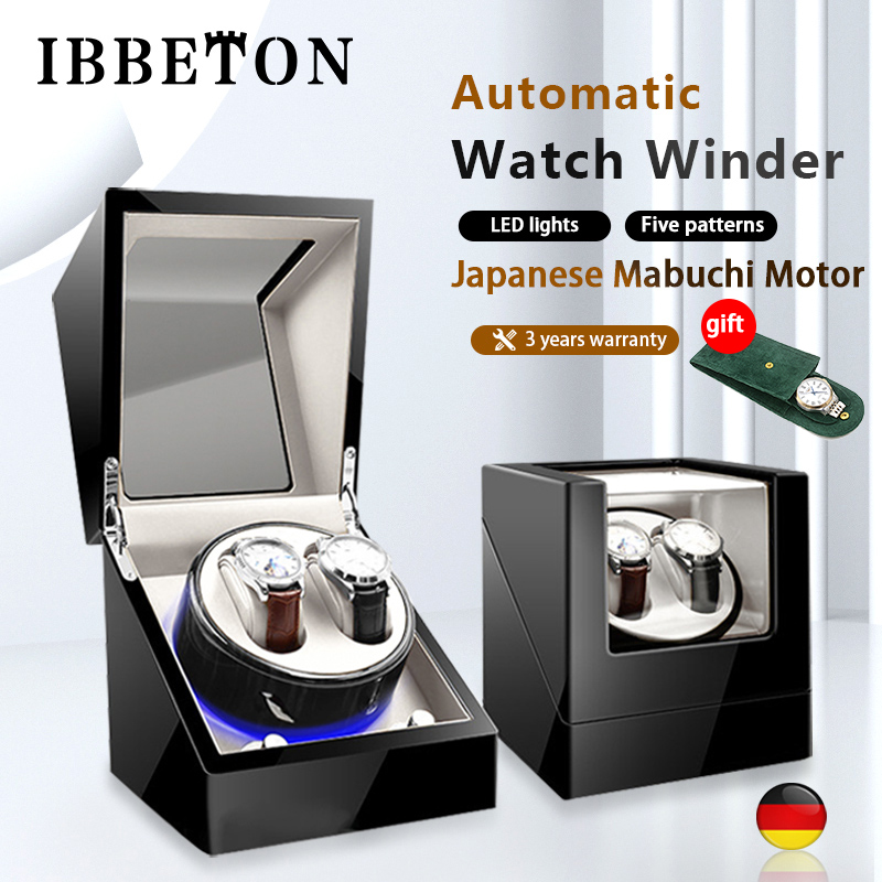 Watch Display Storage Box Carbon Fiber - IBBETON 자동 럭셔리 시계 와인더 마부치