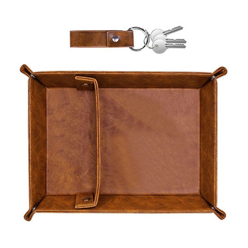 Valet Tray Nightstand Organizer Leather - ABSJ-PU 가죽 남성용 발렛 트레이 -