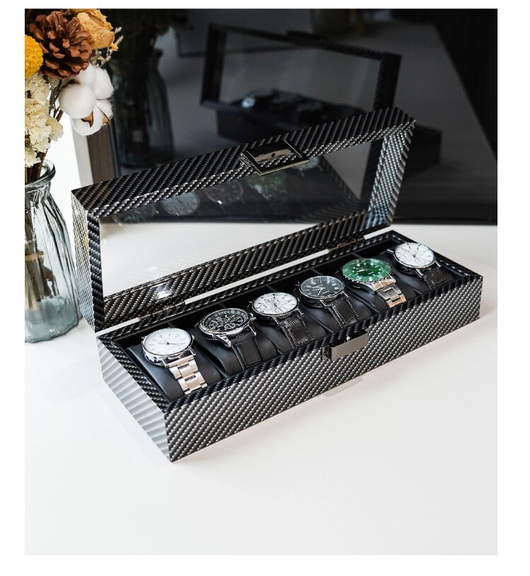 Watch Display Storage Box Carbon Fiber - 카본 섬유 소재의 고급 시계 보관함,