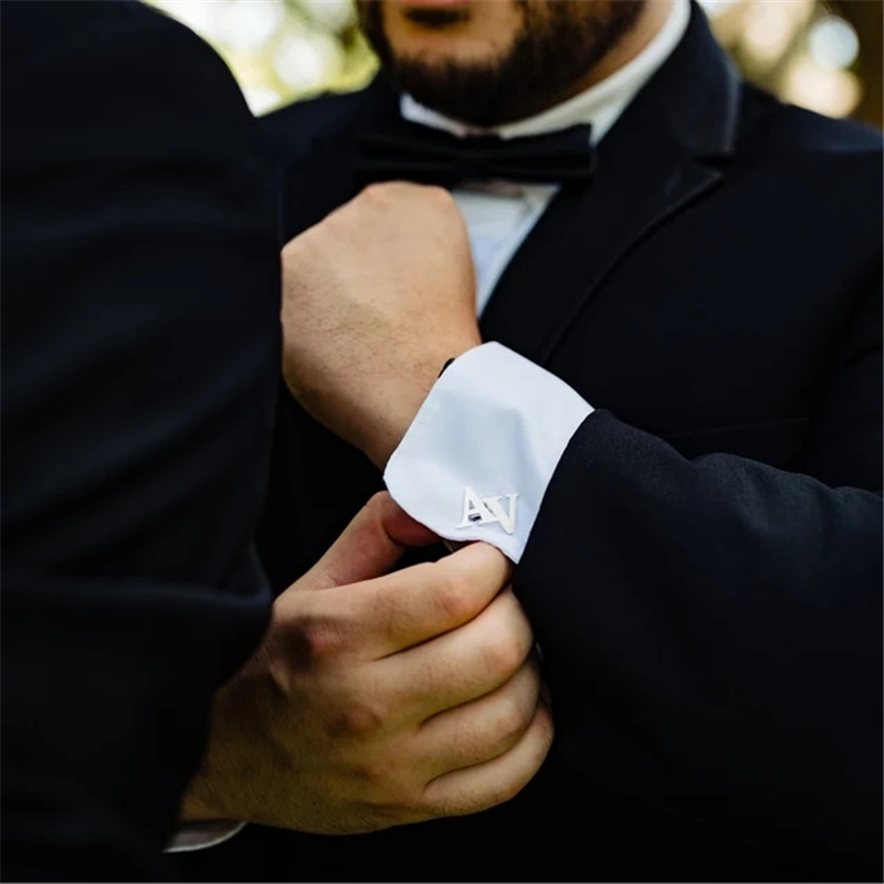 Cufflinks Men Stainless Steel Luxury - 남성용 맞춤 커프스 단추 오리지널 럭셔리