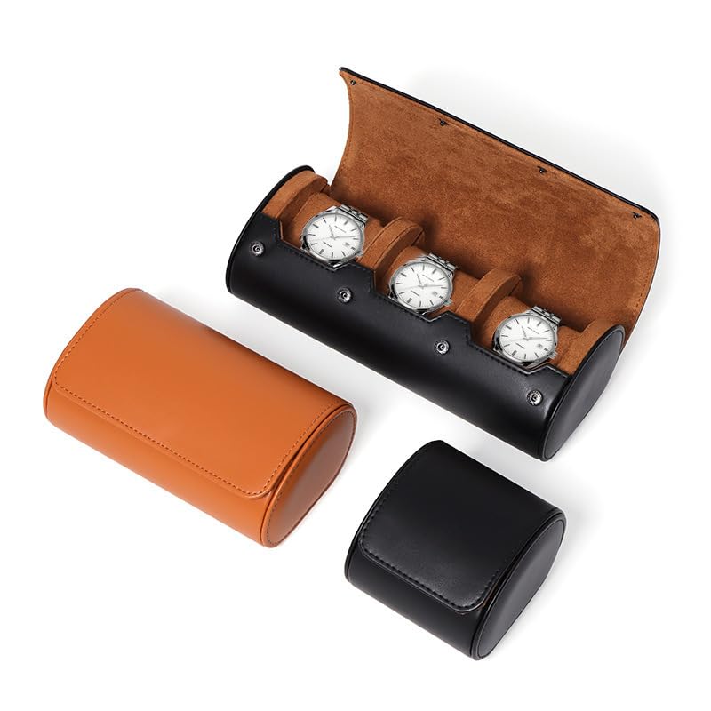 Watch Travel Roll Case 3 Slots Leather - 1 2 3 슬롯 시계 여행용
