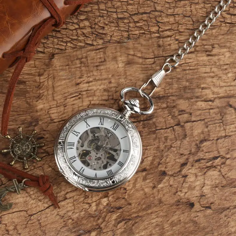 Pocket Watch Mechanical Skeleton Vintage - 남녀공용 빈티지 수동 기계식 포켓 시계,