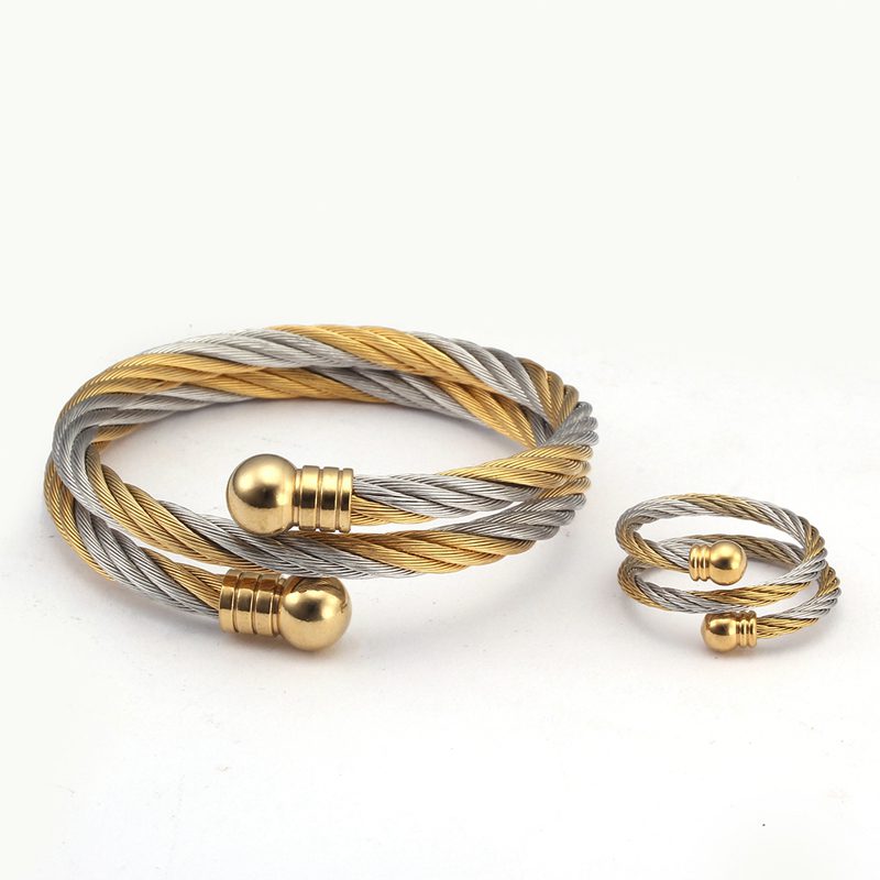 Cufflinks Men Stainless Steel Luxury - 럭셔리 스테인레스 스틸 브레이드 오픈 남성