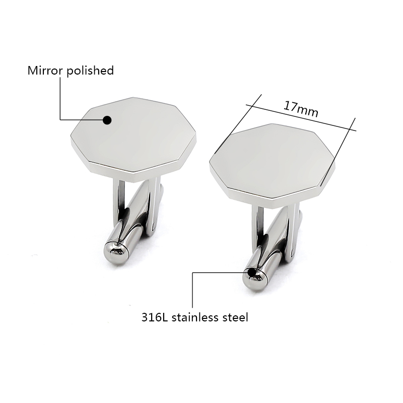 Cufflinks Men Stainless Steel Luxury - 남자를위한 럭셔리 독특한 오각형 커프스 단추