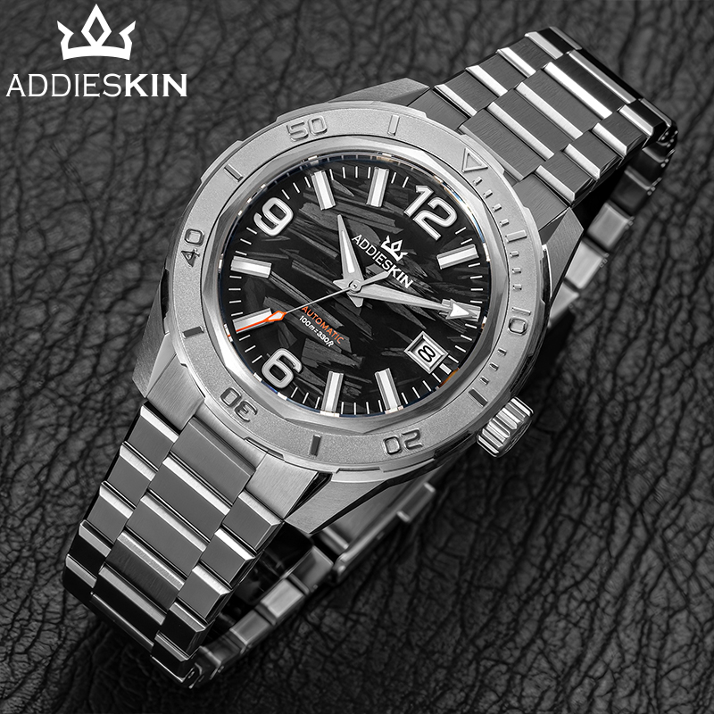 Watch Display Storage Box Carbon Fiber - ADDIESKIN K007 남성용 자동 기계식 시계,