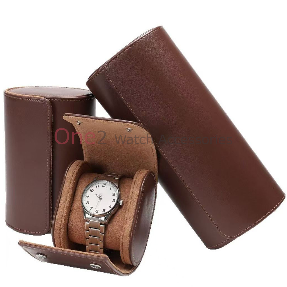 Watch Travel Roll Case 3 Slots Leather - 고급 PU 가죽 시계 케이스, 시계