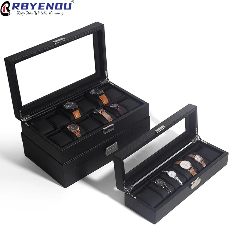 Watch Display Storage Box Carbon Fiber - OEM 시계 케이스 보관함 시계 카본