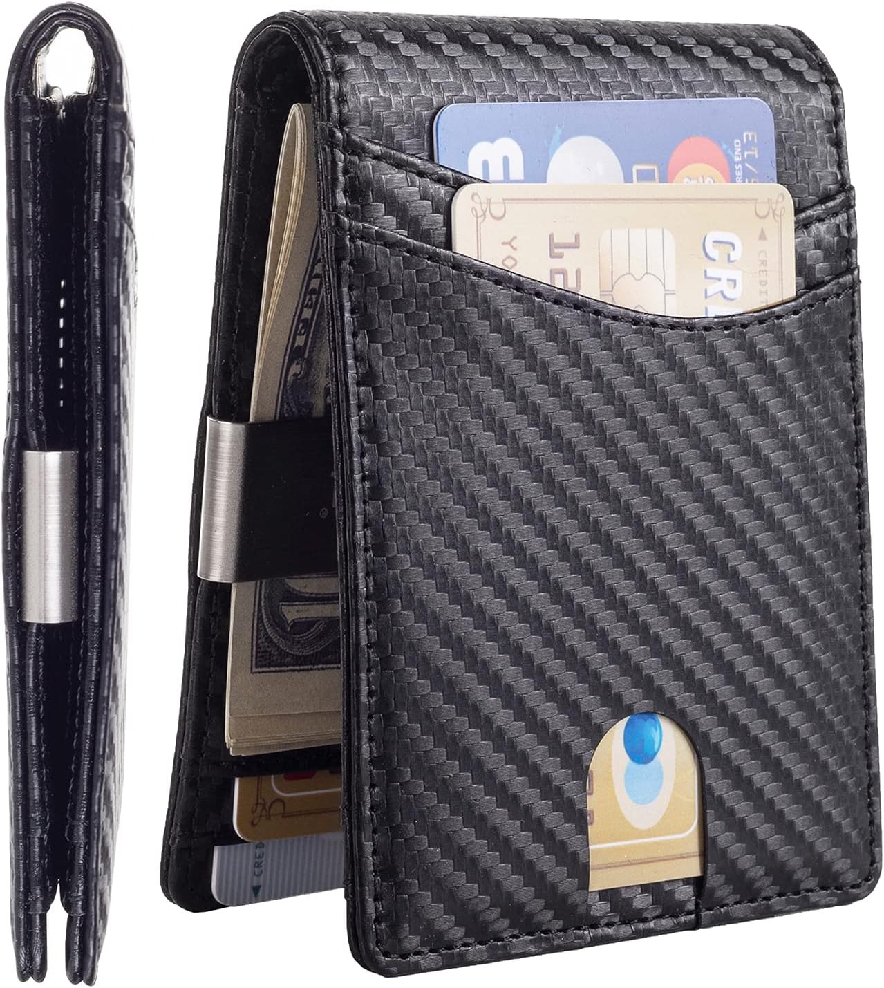 Money Clip Minimalist Rfid Blocking - 남성용 모탈 미니멀리스트 슬림 지갑, 고급