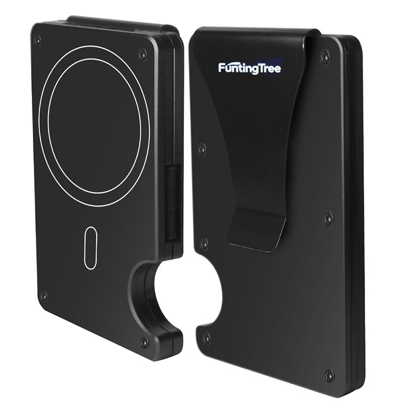 Money Clip Minimalist Rfid Blocking - 맥세이프 호환 지갑, 머니 클립이 있는