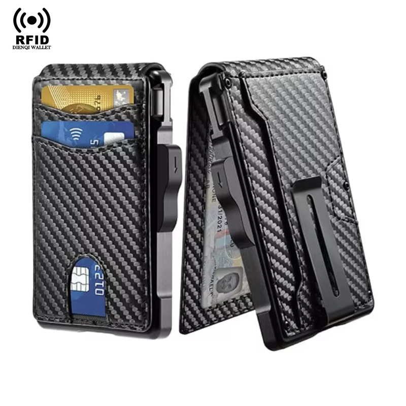 Money Clip Minimalist Rfid Blocking - 미니멀리스트 지갑 EDC 전술 슬림 PU
