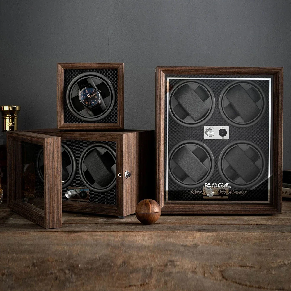 OEM RBYENOU 4 슬롯 무소음 모터 호두나무 베 - Watch Winder 4 Watches Automatic Silent 리뷰 및 가격