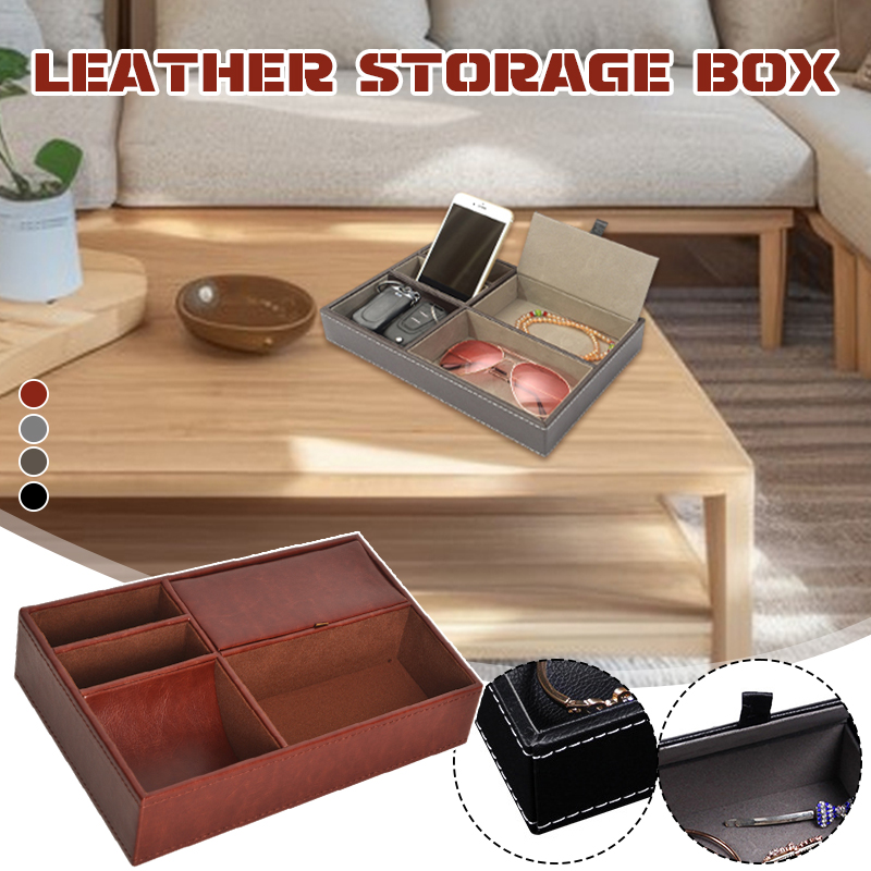 남성용 데스크탑 PU 가죽 나무 트레이, 정리함 쥬얼리 - Valet Tray Nightstand Organizer Leather 리뷰 및 가격