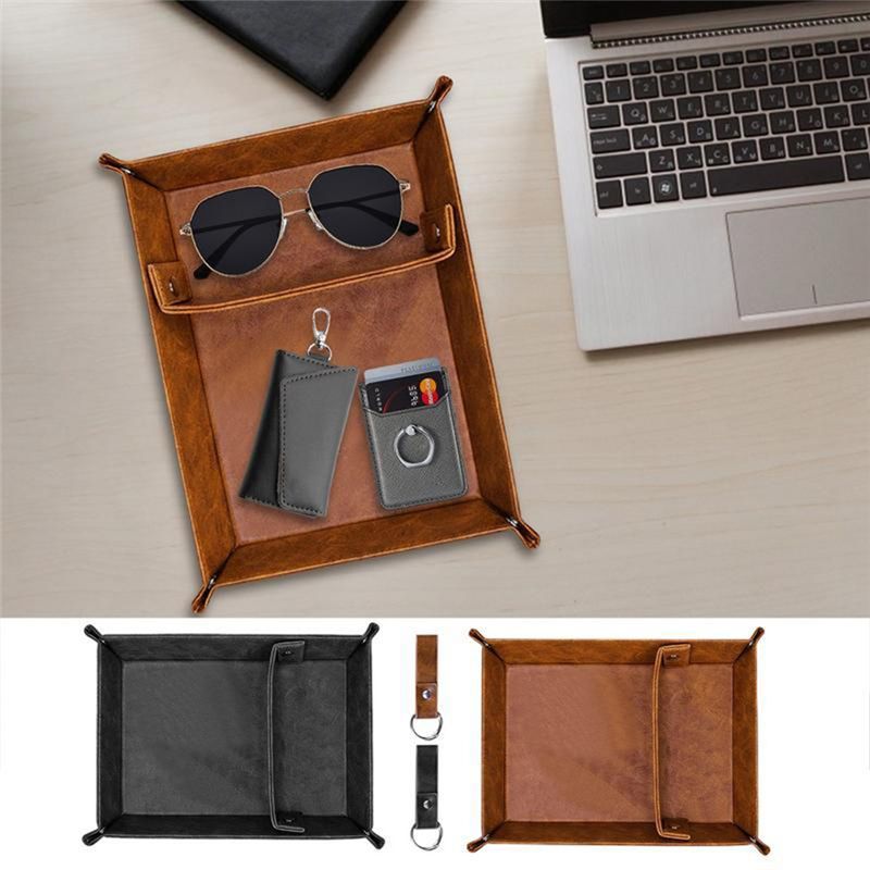 ABSJ-PU 가죽 남성용 발렛 트레이 - 칸막이가 있 - Valet Tray Nightstand Organizer Leather 리뷰 및 가격