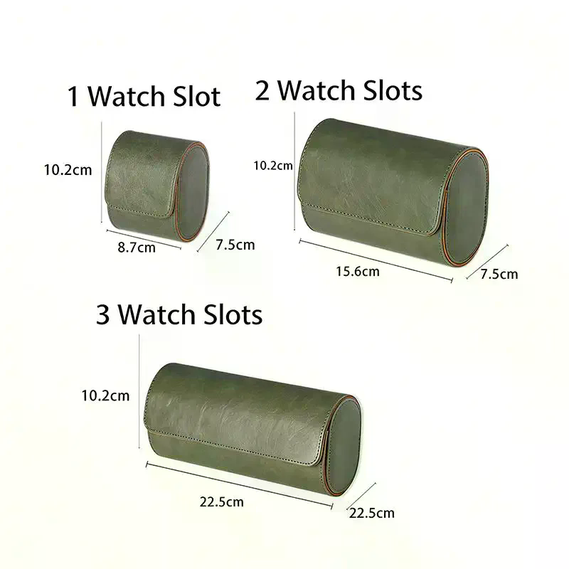 가죽 시계 롤 1 2 3 슬롯 여행용 시계 케이스 고급 - Watch Travel Roll Case 3 Slots Leather 리뷰 및 가격