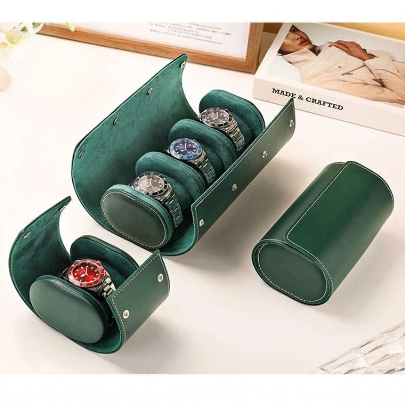 휴대용 가죽 시계 케이스 롤 1 2 3 슬롯 시계 보관 - Watch Travel Roll Case 3 Slots Leather 리뷰 및 가격