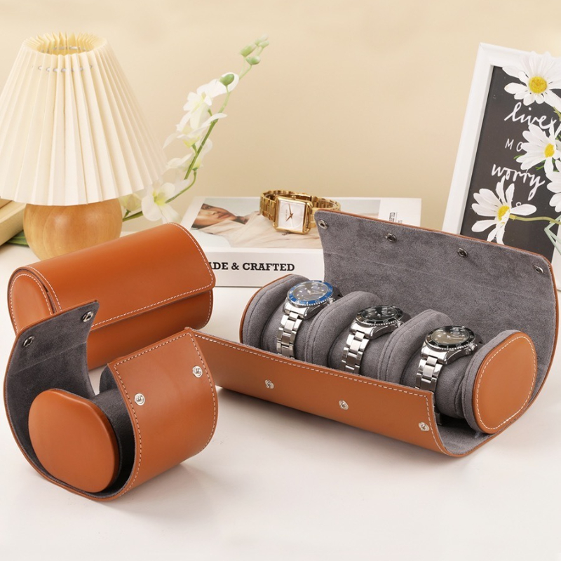 휴대용 가죽 시계 케이스 롤 1 2 3 슬롯 시계 보관 - Watch Travel Roll Case 3 Slots Leather 리뷰 및 가격