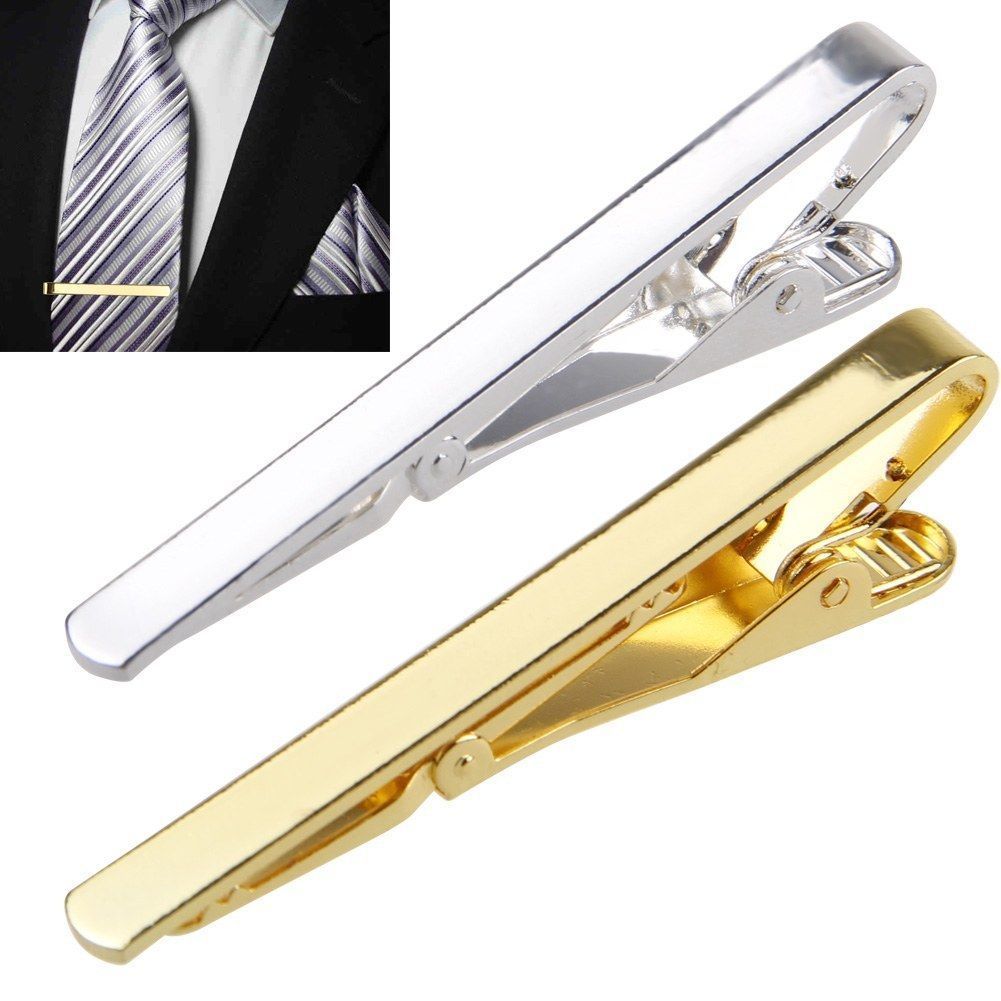 남자 금속 실버 골드 간단한 넥타이 타이 바 걸쇠 클립 - Tie Clip Bar Set Stainless Steel 리뷰 및 가격