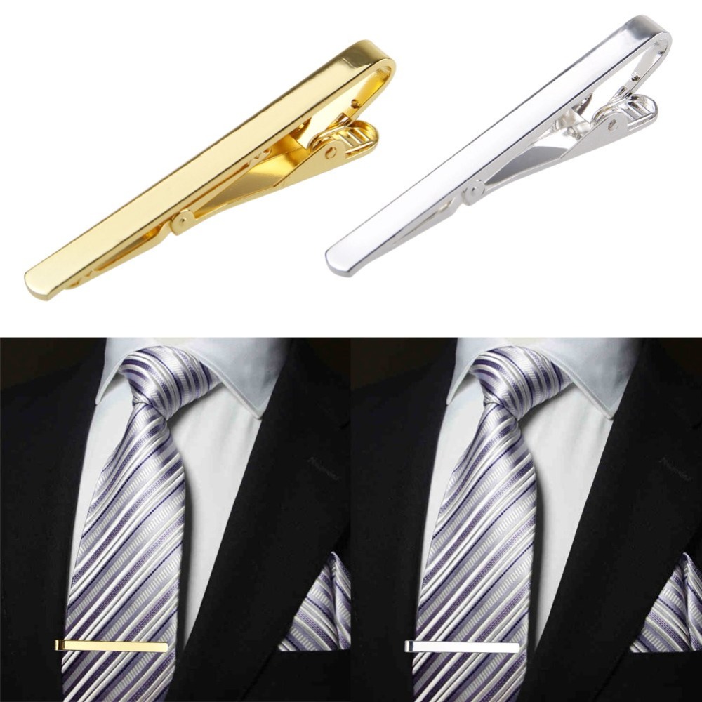 남자 금속 실버 골드 간단한 넥타이 타이 바 걸쇠 클립 - Tie Clip Bar Set Stainless Steel 리뷰 및 가격
