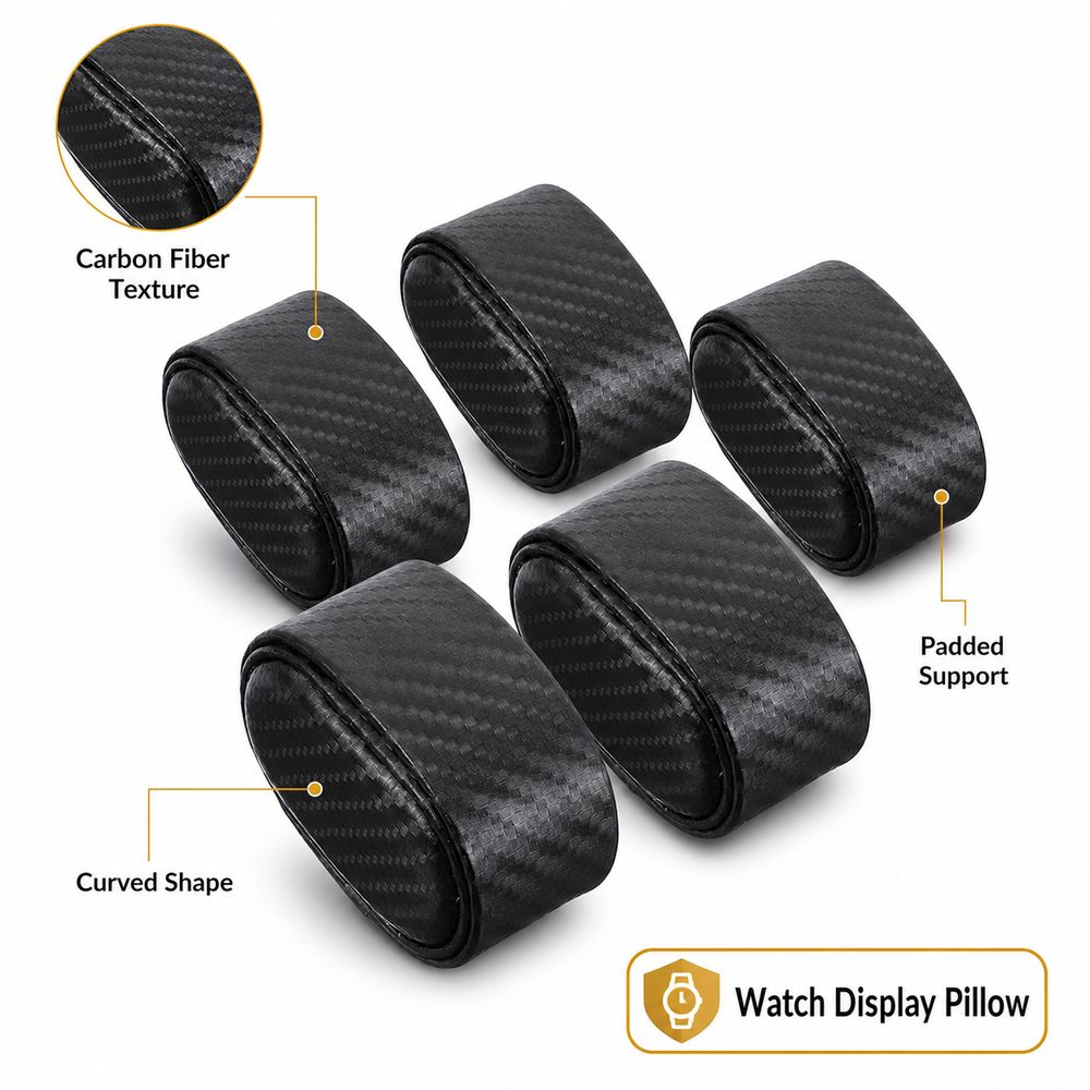 탄소 섬유 질감 시계 디스플레이 베개 PU 소프트 패딩 - Watch Display Storage Box Carbon Fiber 리뷰 및 가격