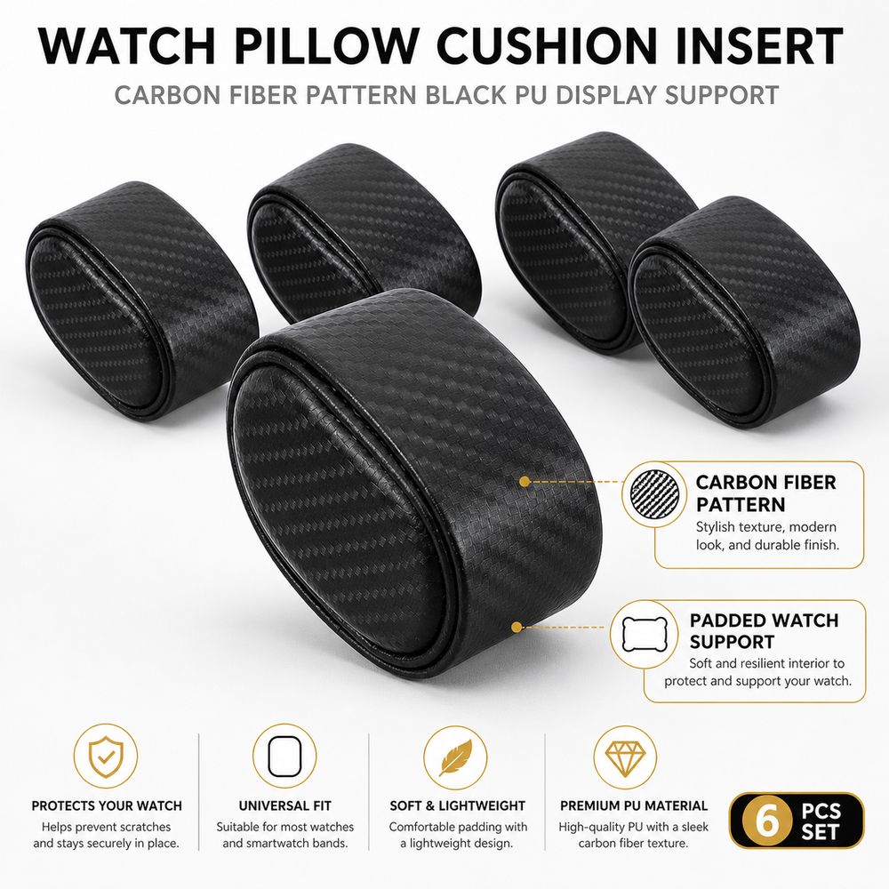탄소 섬유 질감 시계 디스플레이 베개 PU 소프트 패딩 - Watch Display Storage Box Carbon Fiber 리뷰 및 가격