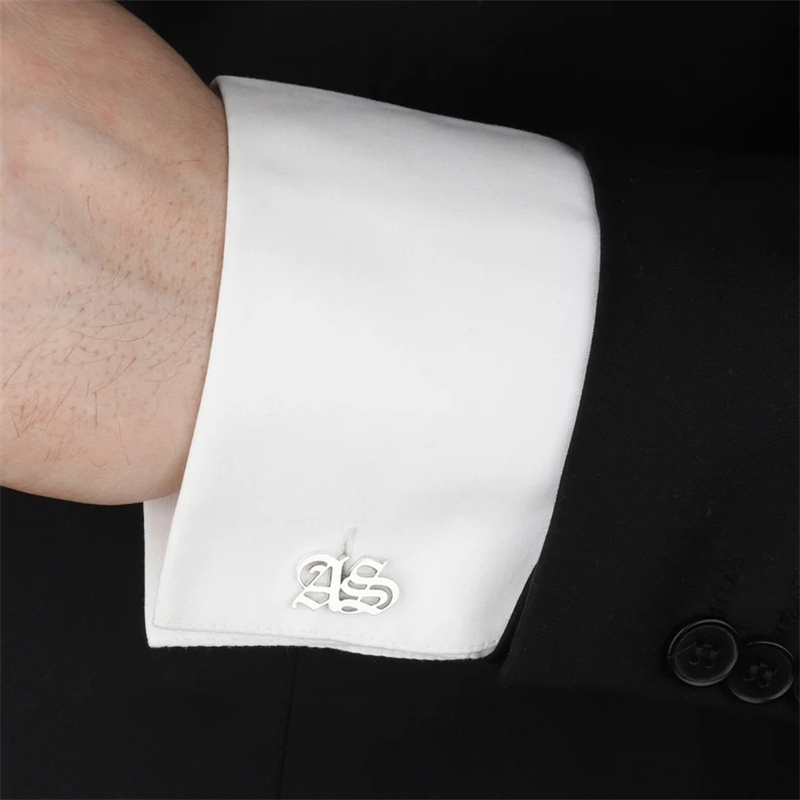 남성용 맞춤형 커프스 단추, 맞춤형 로고 이름 글자,  - Cufflinks Men Stainless Steel Luxury 리뷰 및 가격