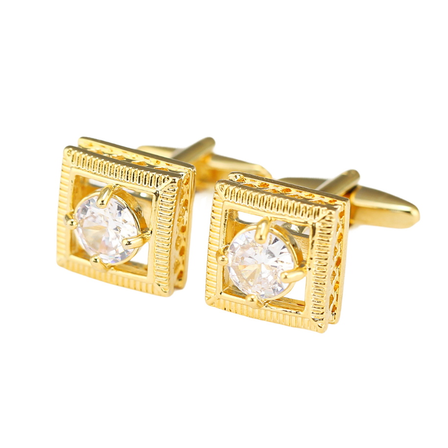 고급스러운 골드톤 커프스 링크, 프렌치 셔츠 커프 버튼 - Cufflinks Men Stainless Steel Luxury 리뷰 및 가격