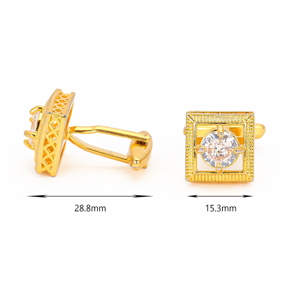 고급스러운 골드톤 커프스 링크, 프렌치 셔츠 커프 버튼 - Cufflinks Men Stainless Steel Luxury 리뷰 및 가격