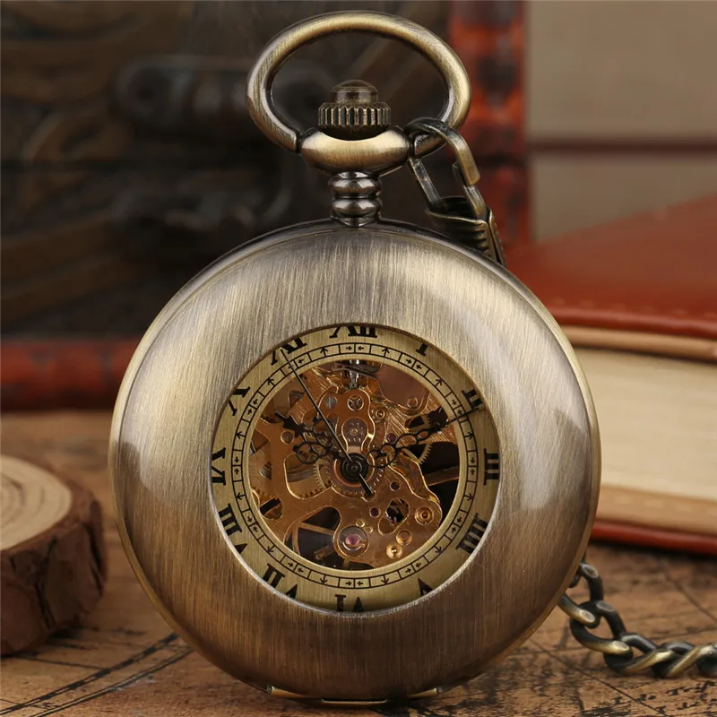 빈티지 스켈레톤 수동 기계식 포켓 시계 남녀공용 속이  - Pocket Watch Mechanical Skeleton Vintage 리뷰 및 가격