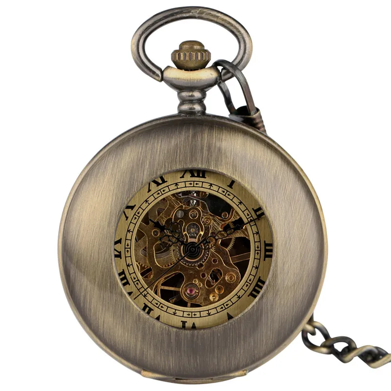 빈티지 스켈레톤 수동 기계식 포켓 시계 남녀공용 속이  - Pocket Watch Mechanical Skeleton Vintage 리뷰 및 가격