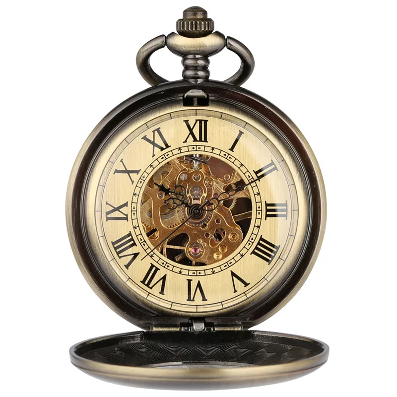 빈티지 스켈레톤 수동 기계식 포켓 시계 남녀공용 속이  - Pocket Watch Mechanical Skeleton Vintage 리뷰 및 가격