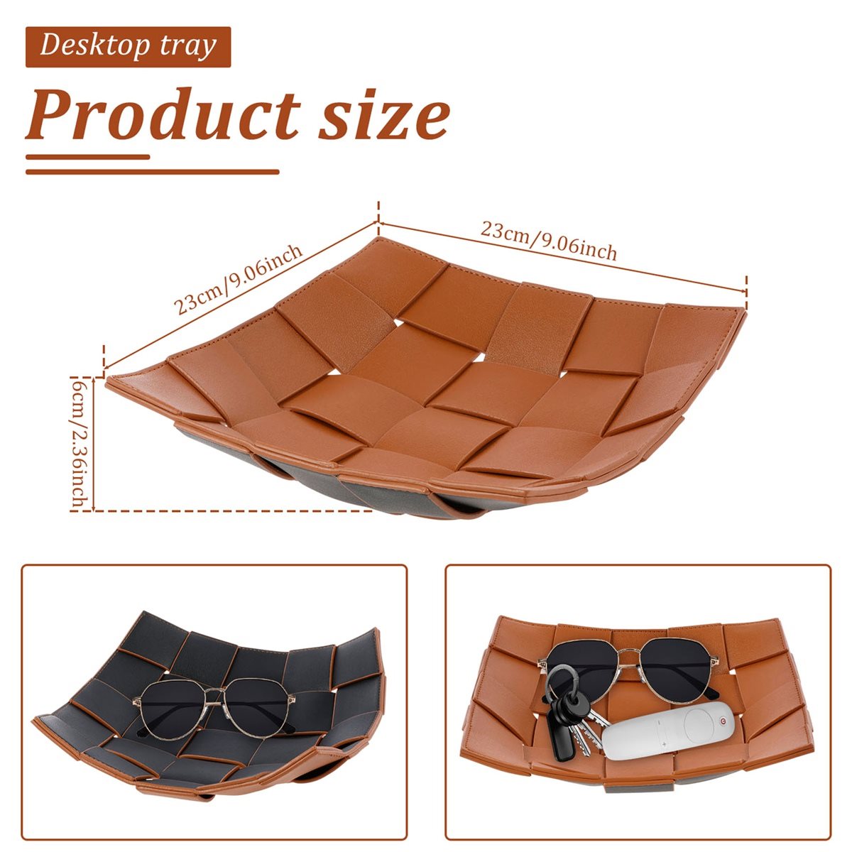 ABNH 발렛 PU 가죽 키홀더 볼 양면 휴대폰 지갑  - Valet Tray Nightstand Organizer Leather 리뷰 및 가격
