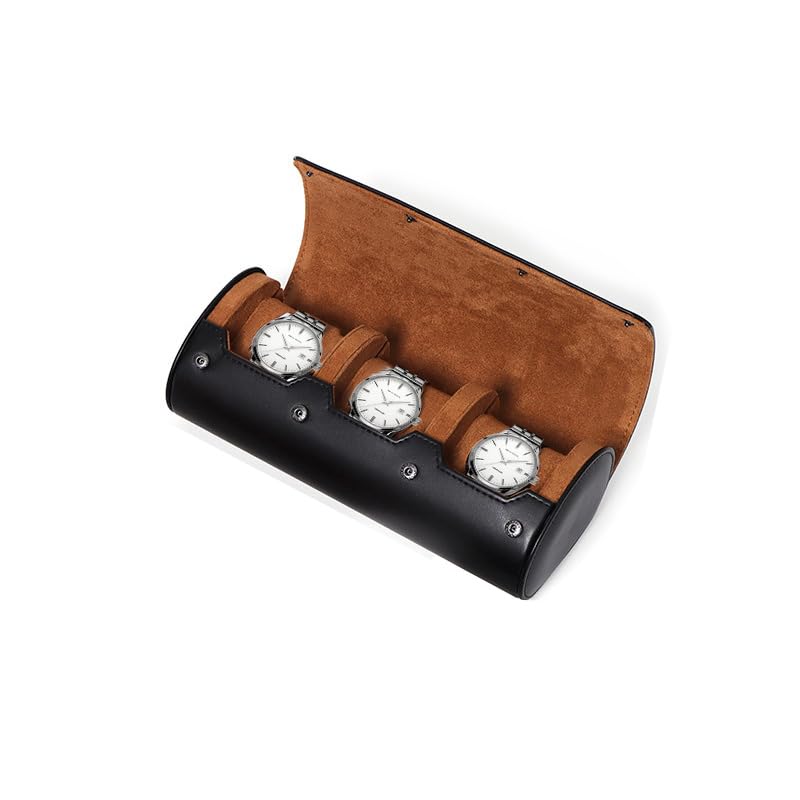 1 2 3 슬롯 시계 여행용 케이스, 남녀 공용 PU  - Watch Travel Roll Case 3 Slots Leather 리뷰 및 가격
