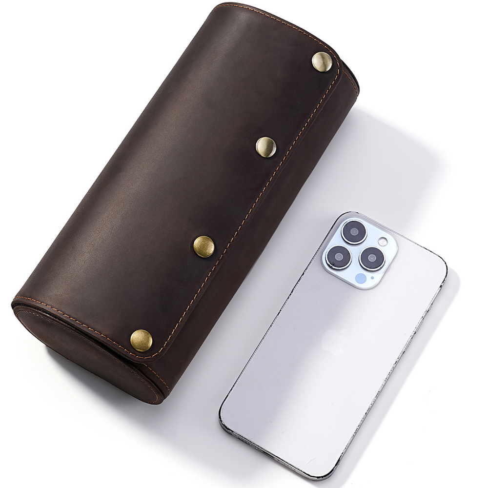 CONTACT FAMILY 빈티지 스타일의 천연 가죽  - Watch Travel Roll Case 3 Slots Leather 리뷰 및 가격