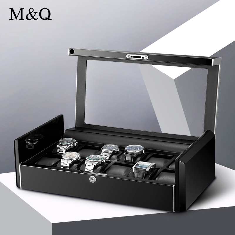 M&Q 남성용 탄소 섬유 시계 보관함, 수제 시계 거치 - Watch Display Storage Box Carbon Fiber 리뷰 및 가격