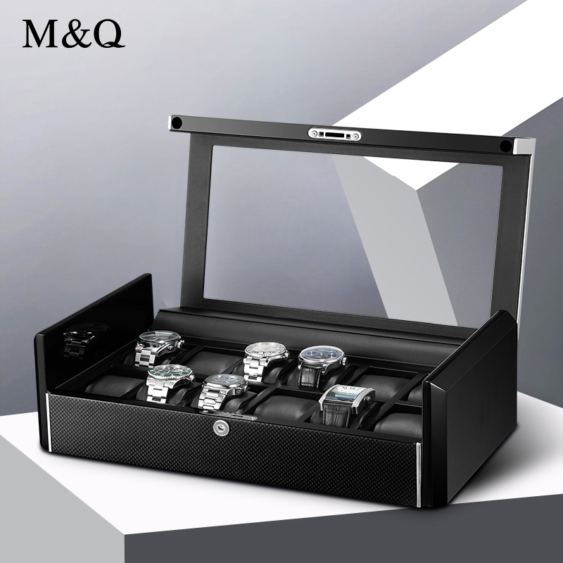 M&Q 남성용 탄소 섬유 시계 보관함, 수제 시계 거치 - Watch Display Storage Box Carbon Fiber 리뷰 및 가격