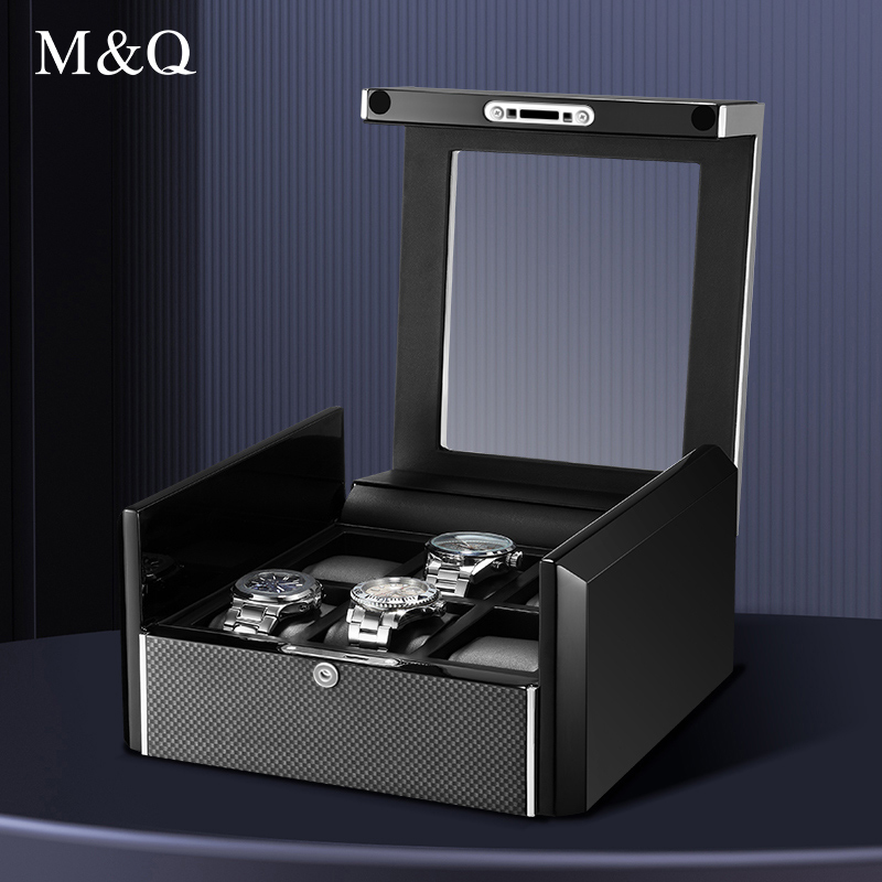M&Q 남성용 탄소 섬유 시계 보관함, 수제 시계 거치 - Watch Display Storage Box Carbon Fiber 리뷰 및 가격