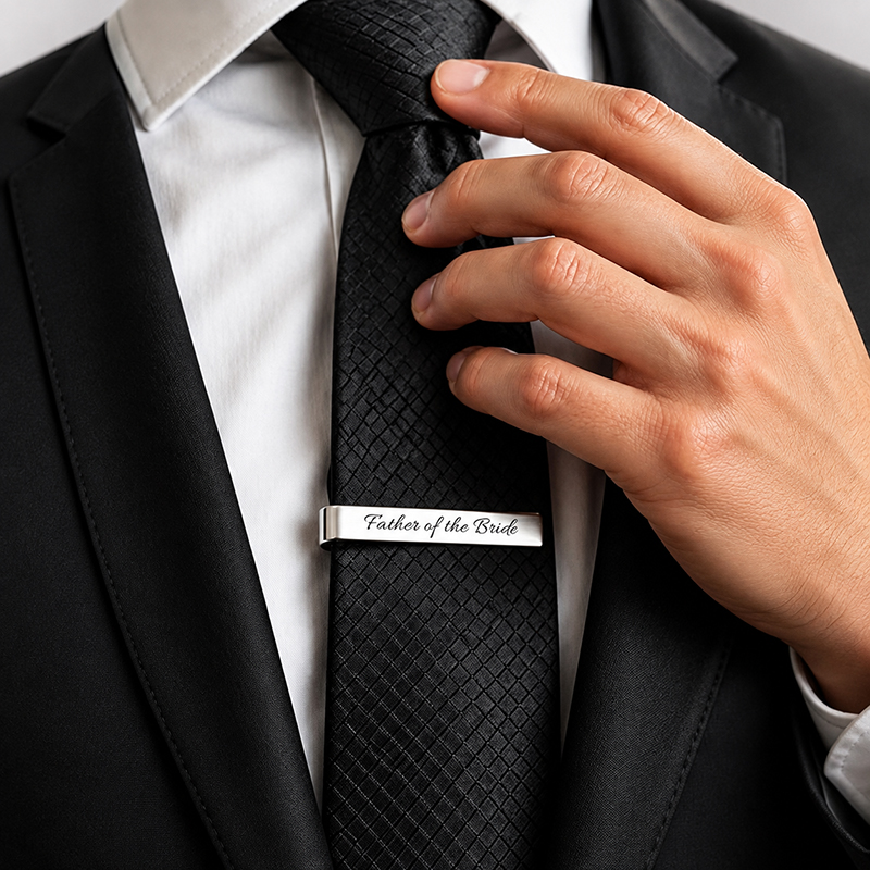 스테인리스 스틸 소재의 커프스 버튼과 넥타이 바 세트, - Tie Clip Bar Set Stainless Steel 리뷰 및 가격