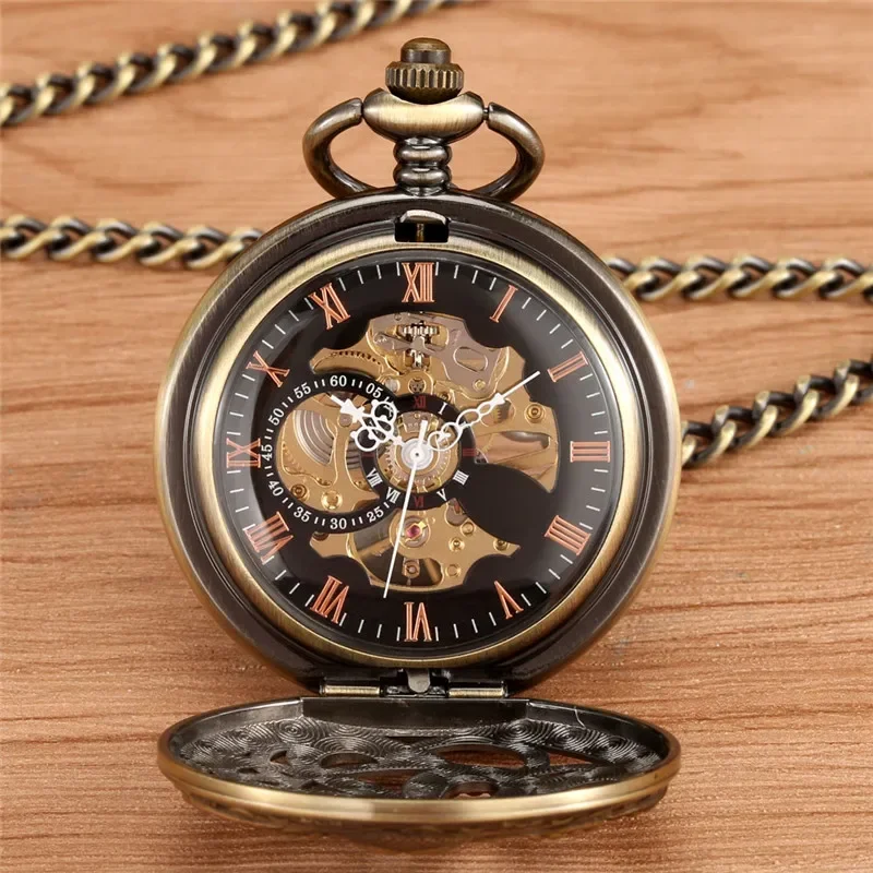 빈티지 문어 디자인 남녀 공용 기계식 수동 태엽 포켓  - Pocket Watch Mechanical Skeleton Vintage 리뷰 및 가격