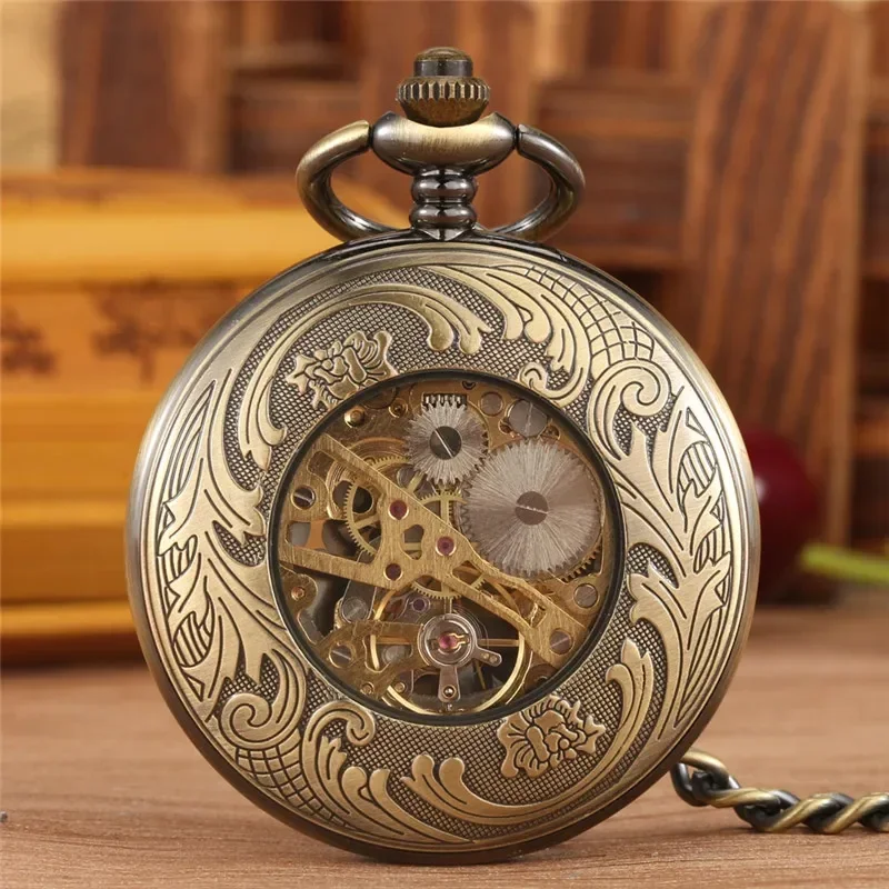 빈티지 문어 디자인 남녀 공용 기계식 수동 태엽 포켓  - Pocket Watch Mechanical Skeleton Vintage 리뷰 및 가격
