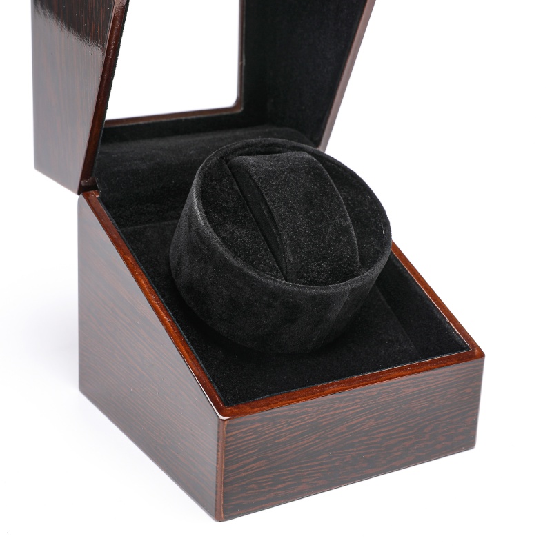 에머스 럭셔리 나무 시계 보관함, 유리 보관함이 있는  - Single Watch Winder Battery Operated 리뷰 및 가격