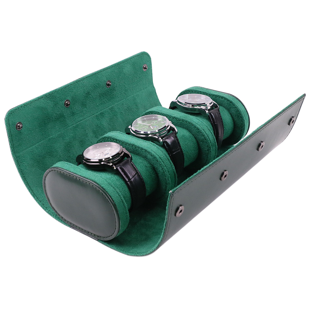 럭셔리 휴대용 3 슬롯 PU 가죽 시계 여행 롤 오거나 - Watch Travel Roll Case 3 Slots Leather 리뷰 및 가격