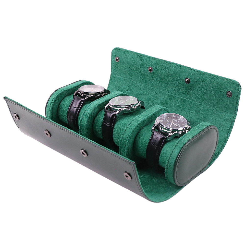 럭셔리 휴대용 3 슬롯 PU 가죽 시계 여행 롤 오거나 - Watch Travel Roll Case 3 Slots Leather 리뷰 및 가격