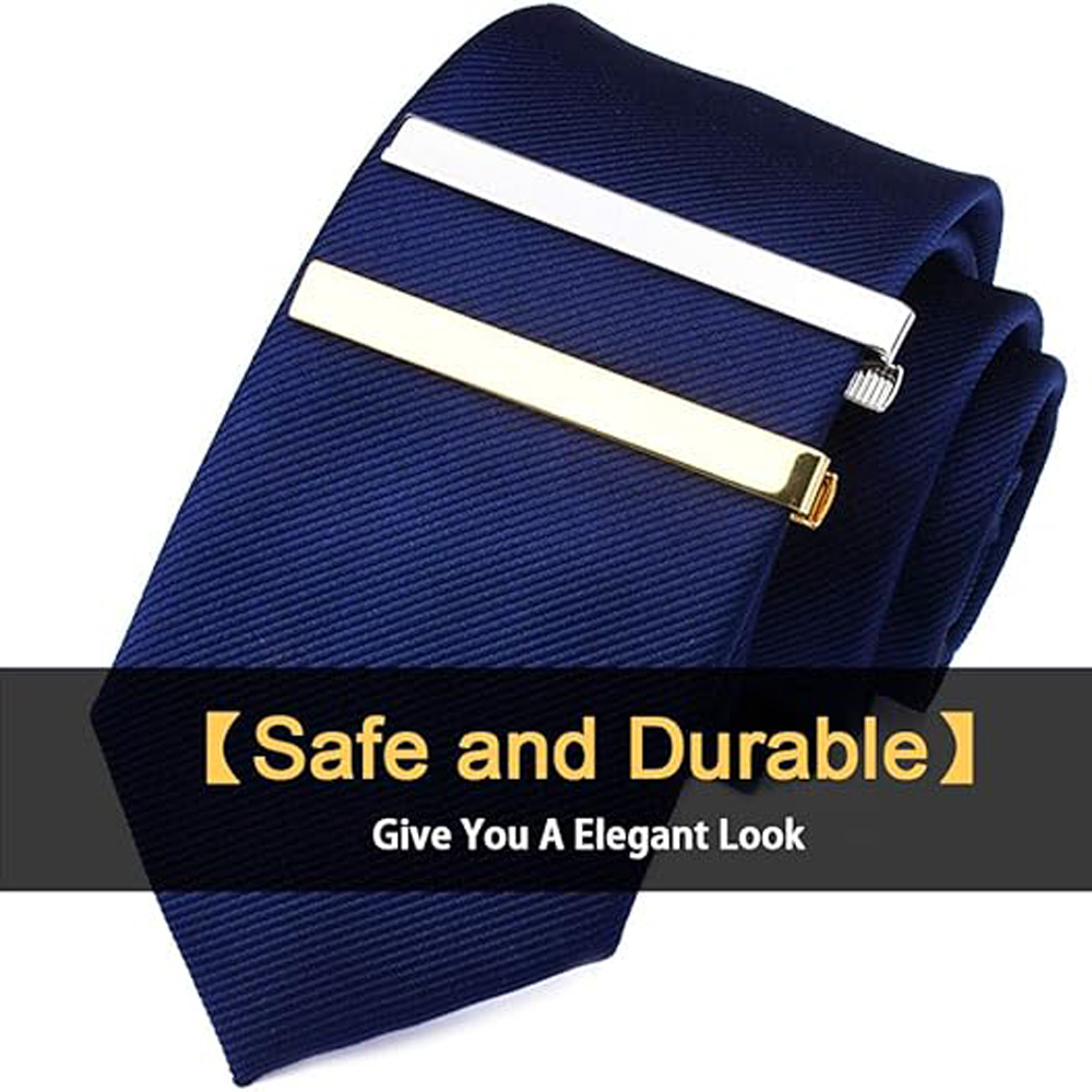 남성용 1 또는 3 팩 타이 클립 긴 스타일 타이 바  - Tie Clip Bar Set Stainless Steel 리뷰 및 가격