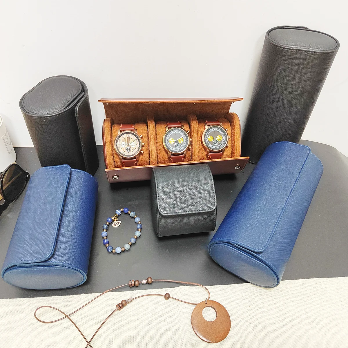 1/2/3 슬롯 시계 롤 여행 케이스 세련된 휴대용 빈 - Watch Travel Roll Case 3 Slots Leather 리뷰 및 가격