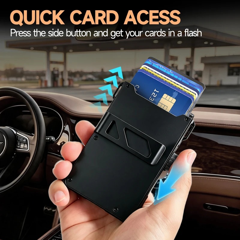 남성용 미니멀리즘 스타일 RFID 차단 지갑, 자석으로 - Money Clip Minimalist Rfid Blocking 리뷰 및 가격