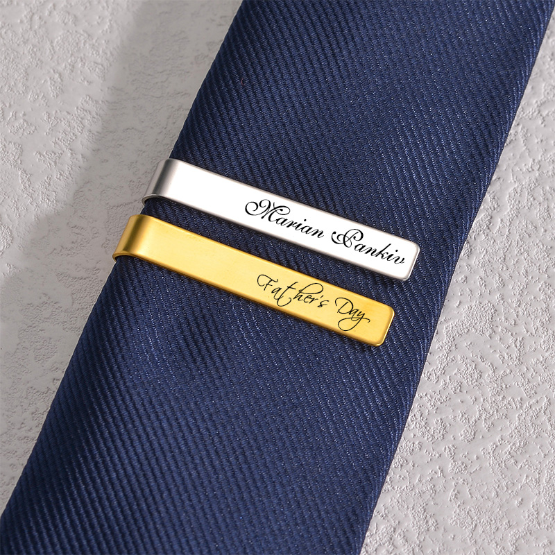 Afirstee 스테인레스 스틸 새겨진 이름 넥타이 클 - Tie Clip Bar Set Stainless Steel 리뷰 및 가격