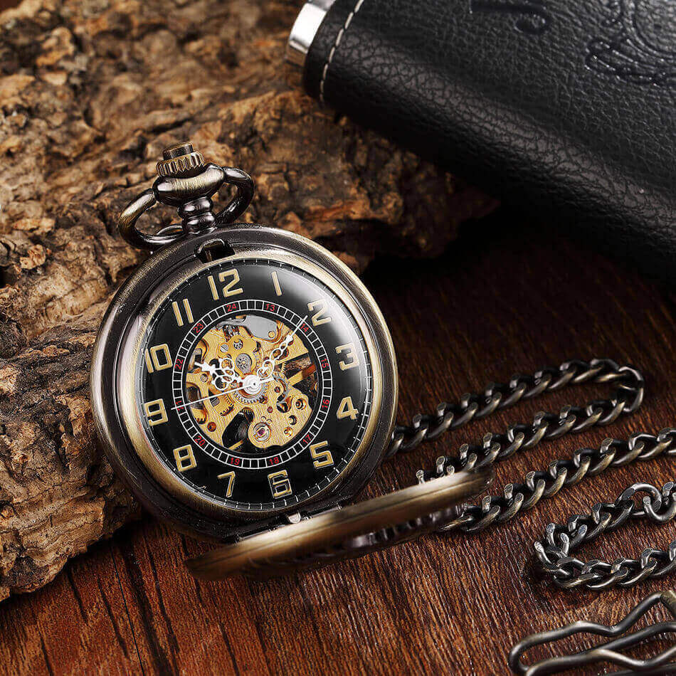 빈티지 판타지 페가수스 말 기계식 포켓 시계 체인, 청 - Pocket Watch Mechanical Skeleton Vintage 리뷰 및 가격