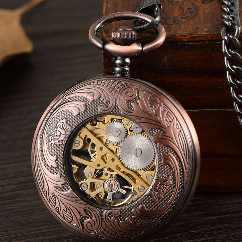 빈티지 판타지 페가수스 말 기계식 포켓 시계 체인, 청 - Pocket Watch Mechanical Skeleton Vintage 리뷰 및 가격