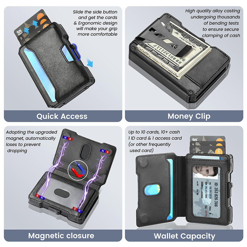 미니멀리스트 슬림 남성 지갑, 머니클립, RFID 차단 - Money Clip Minimalist Rfid Blocking 리뷰 및 가격