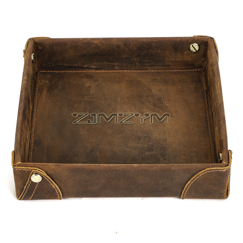 가죽 트레이 데스크 정리함, 침실용 트레이, 협탁 캐디 - Valet Tray Nightstand Organizer Leather 리뷰 및 가격